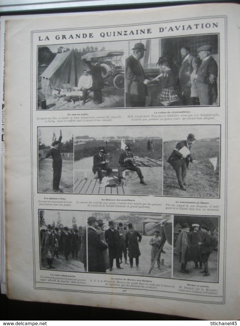 1909 LE COMTE de LAMBERT ET GUSTAVE EIFFEL,QUINZAINE D'AVIATION A JUVISY,PARIS BRUXELLES A PIED