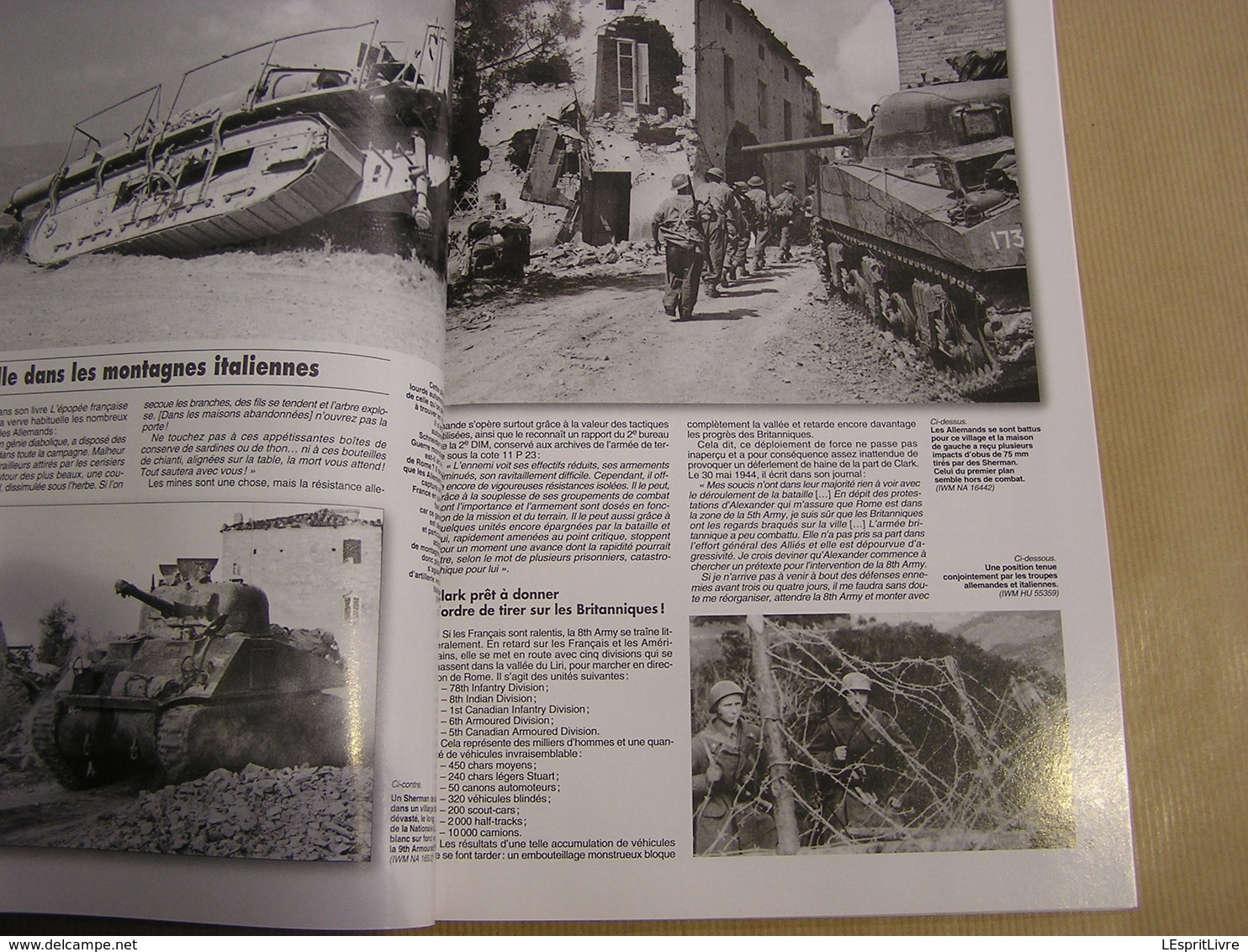 ARMES MILITARIA magazine Hors Série N° 56 Guerre 40 45 Campagne d'Italie (2) Prise de Rome Armée US Britannique Tank