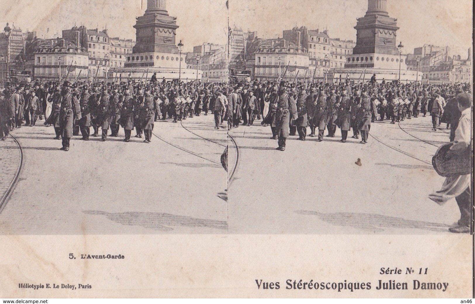 L'AVENT GARDE VUES STEREOSCOPIQUESS JULIEN DAMOY SERIE N.11 AUTENTICA 100% - Cartes Stéréoscopiques