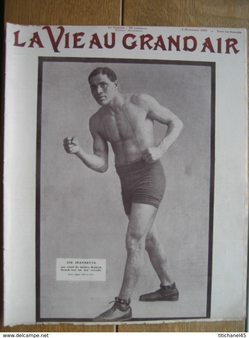 1909 BOXE / JOE JEANNETTE BAT KUBIAK KNOCK-OUT/CRITERIUM PARC DES PRINCES (SERES-DARRAGON-DIDIER-DEVOISSOUX-BOUTELLIER) - 1900 - 1949