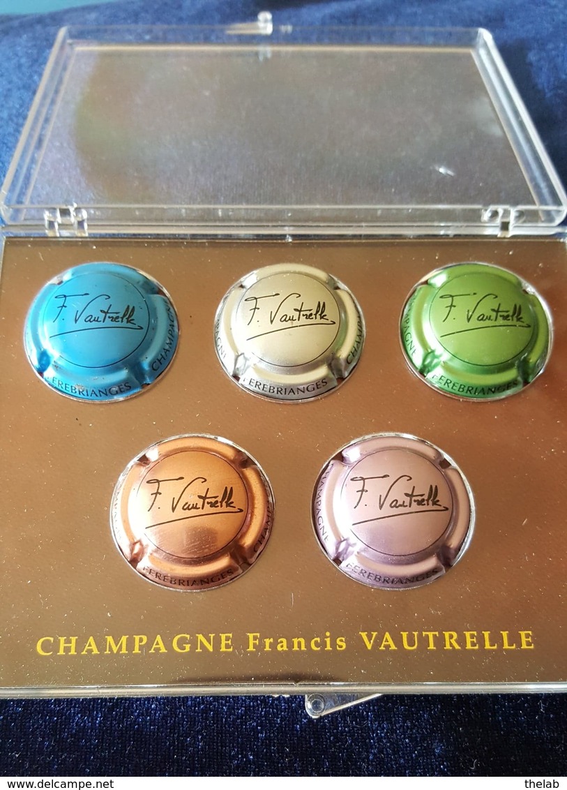 Champagne Francis Vautrellle Blister De 5 Capsules Neuves - Andere & Zonder Classificatie