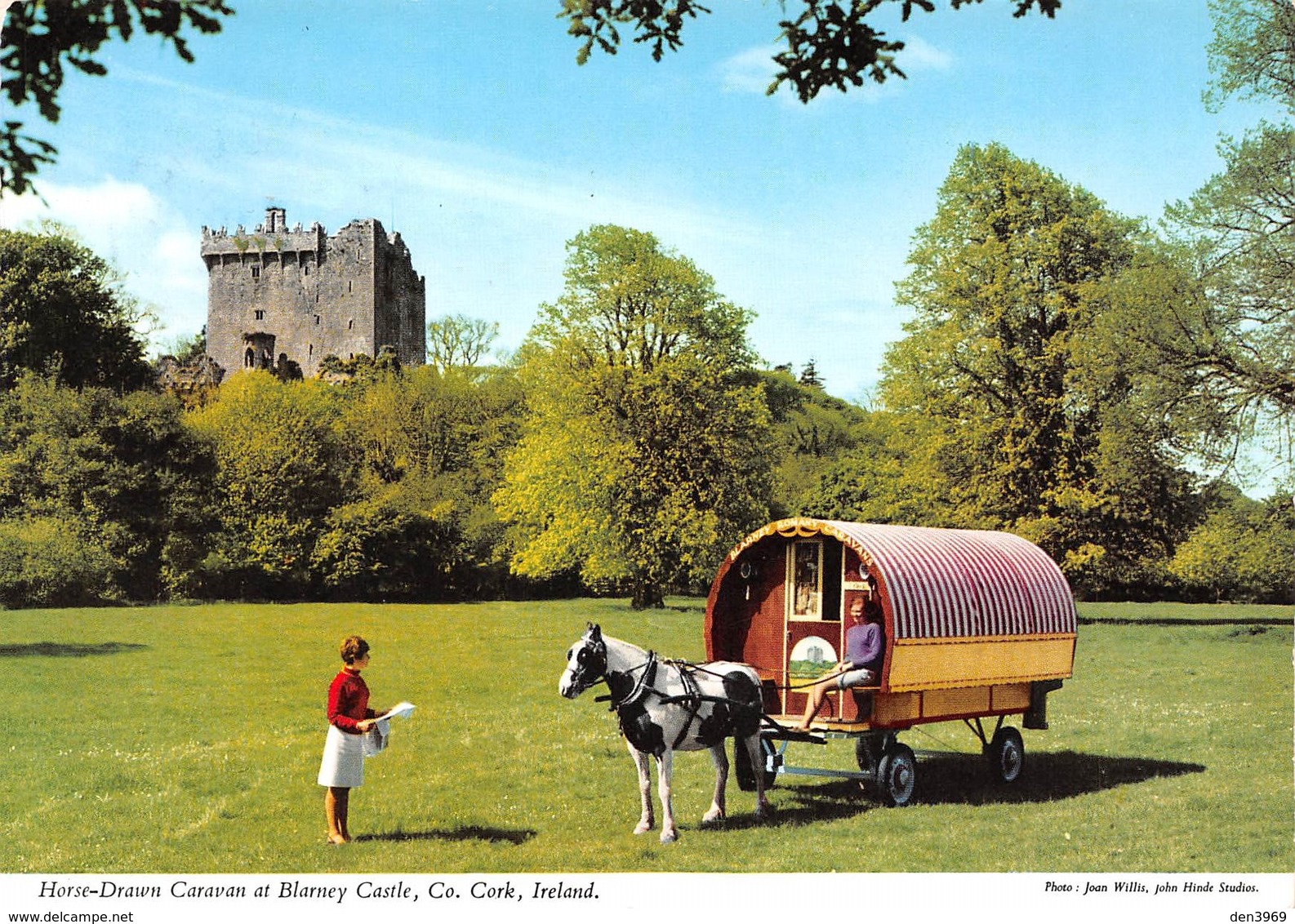 Irlande - CORK - Horse-Drawn Caravan At Blarney Castle - Photo Joan Willis - Attelage De Cheval - Cork