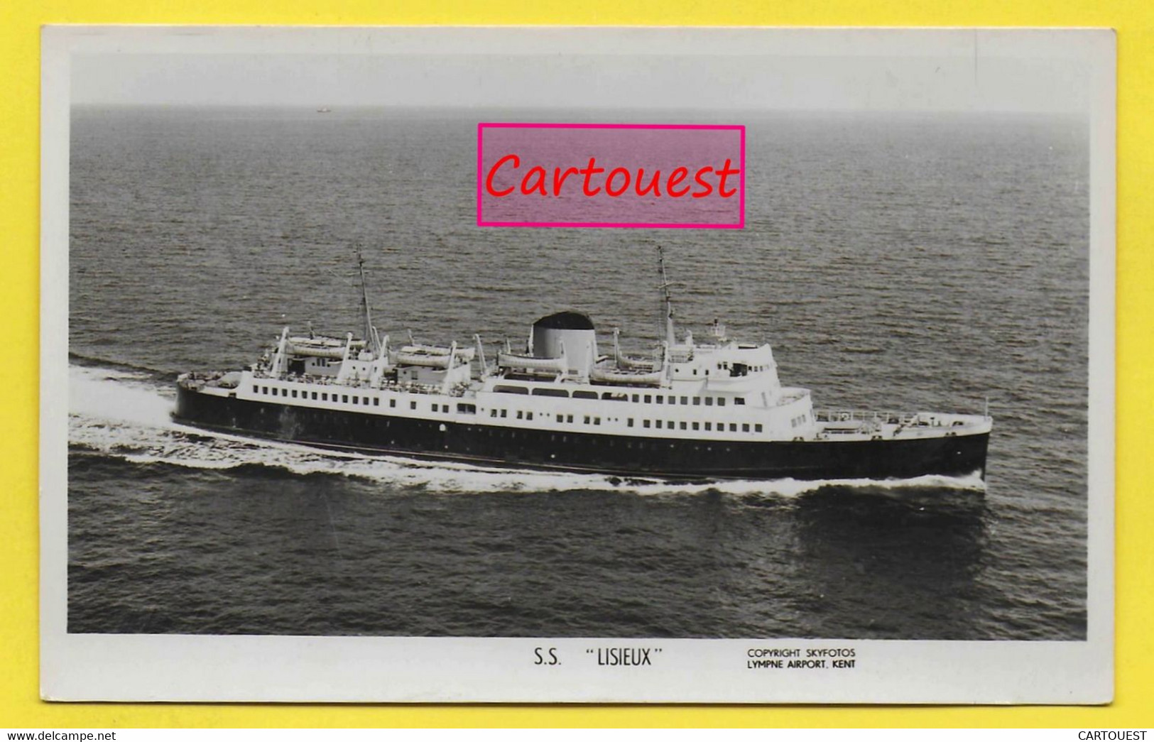 CPSM  CROISIERE Cargo Ship ♥♥♣♣☺♣♣  SS LISIEUX  ֎  PAQUEBOT Cie. Générale Transatlantique - Fähren