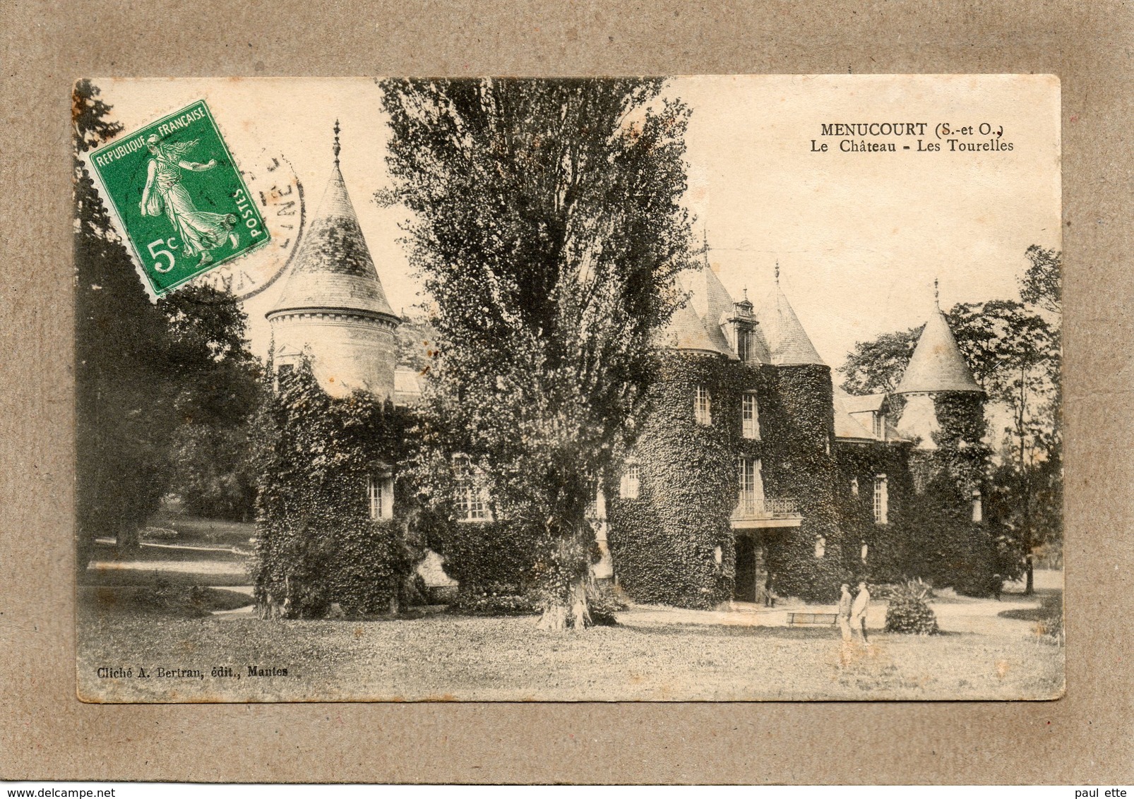 CPA - MENUCOURT (95) - Aspect Du Château Et Des Tourelles En 1910 - Menucourt