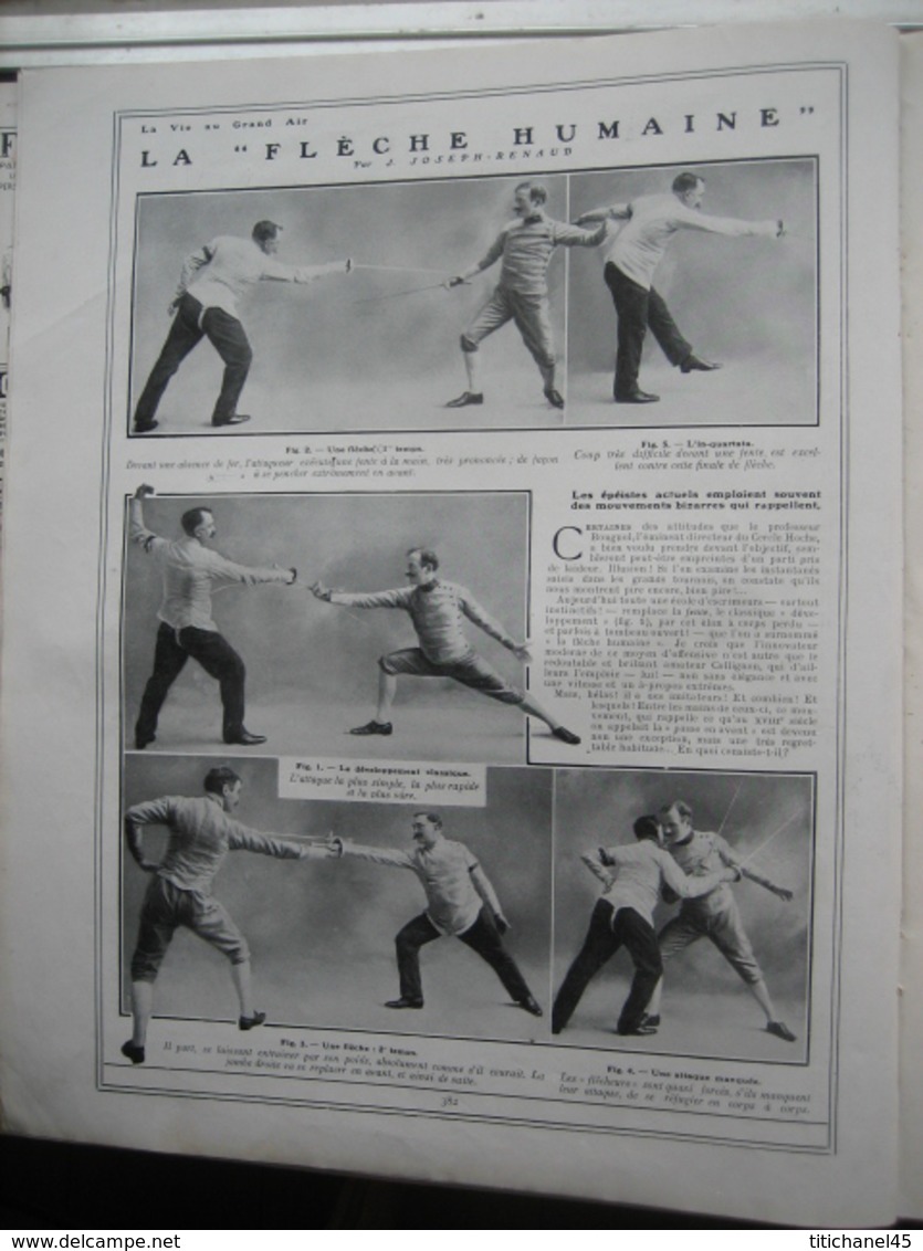 1909 DE MOURMELON A CHALONS PAR LES AIRS/BOXE / JIM STEWART-SID RUSSELL/ESCRIME  LA FLECHE HUMAINE/PNEUMATIQUE KEMPSHALL