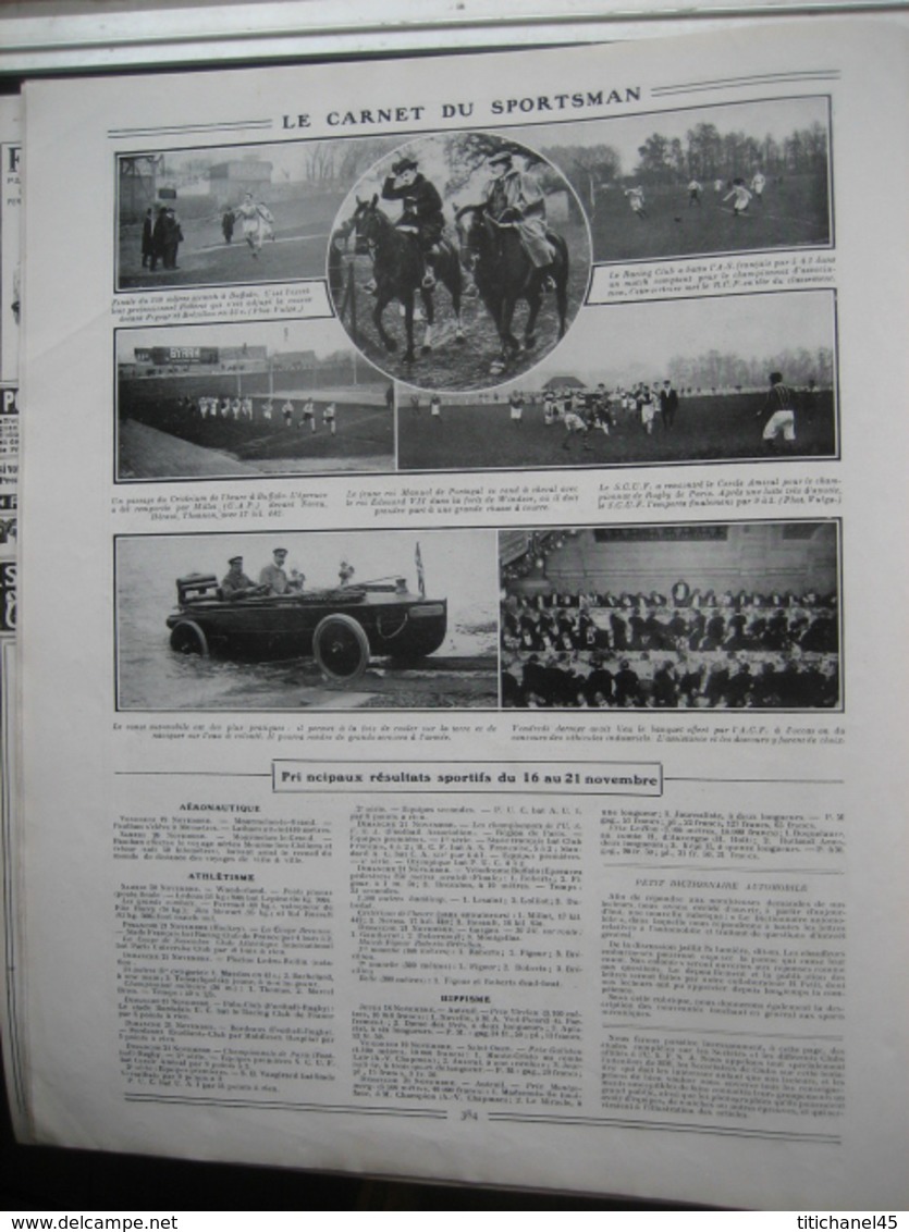 1909 DE MOURMELON A CHALONS PAR LES AIRS/BOXE / JIM STEWART-SID RUSSELL/ESCRIME  LA FLECHE HUMAINE/PNEUMATIQUE KEMPSHALL