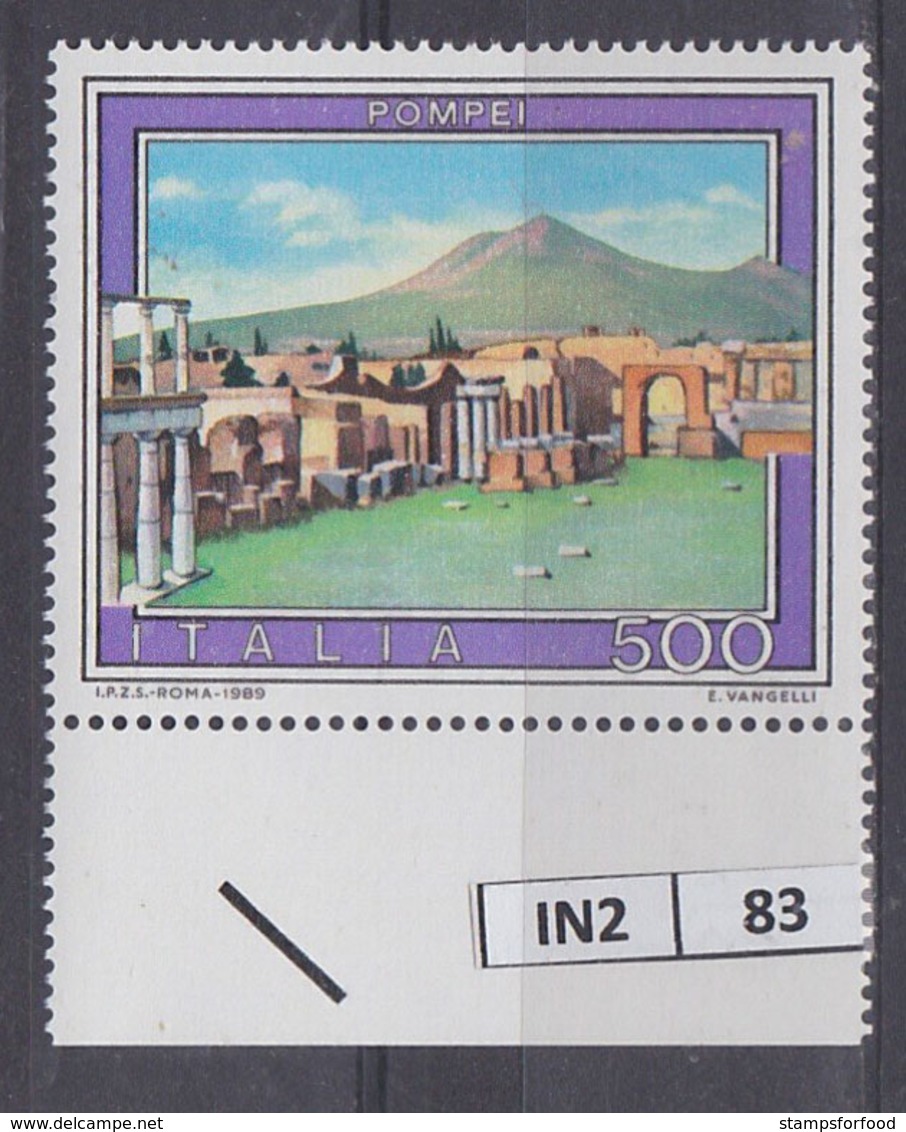 ITALIA REPUBBLICA  1989	Turismo Pompei Nuovo - 1991-00: Mint/hinged