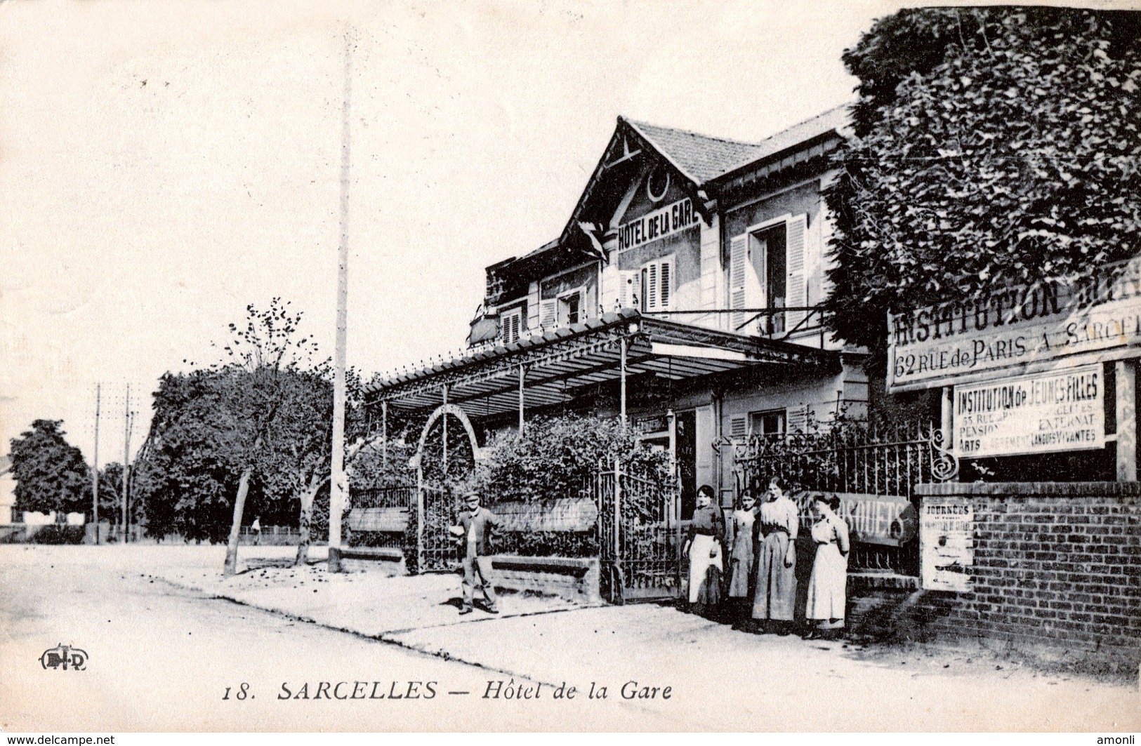 95. VAL D'OISE - SARCELLES. Hôtel De La Gare. - Sarcelles