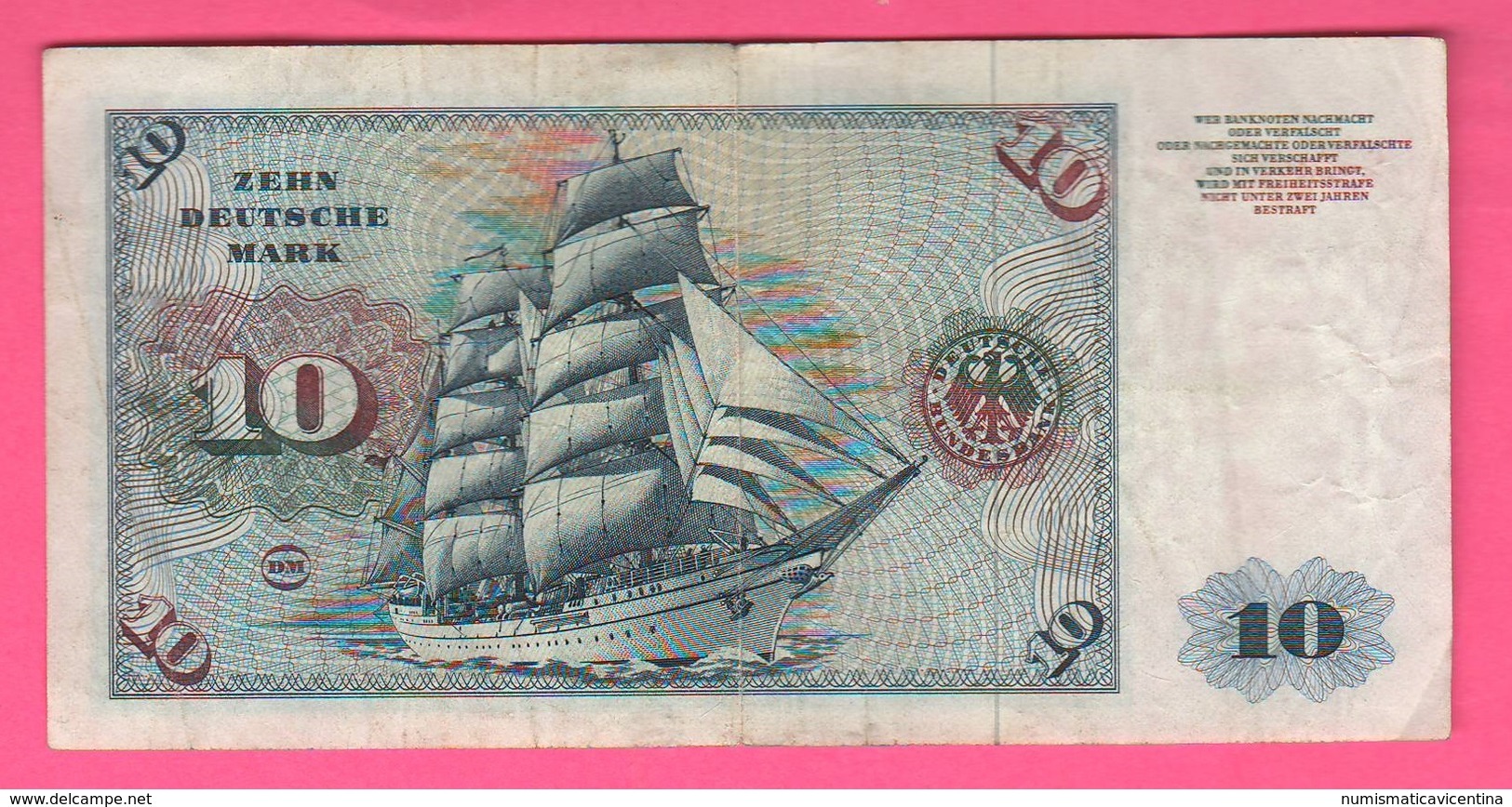 10 Deutsche Mark 1977 Deutschland Germania Germany - 10 Deutsche Mark