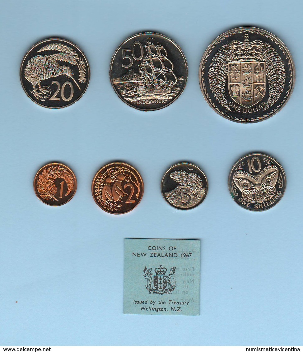 Nuova Zelanda Coin Set New Zeland 1967 Mint Set - Nuova Zelanda