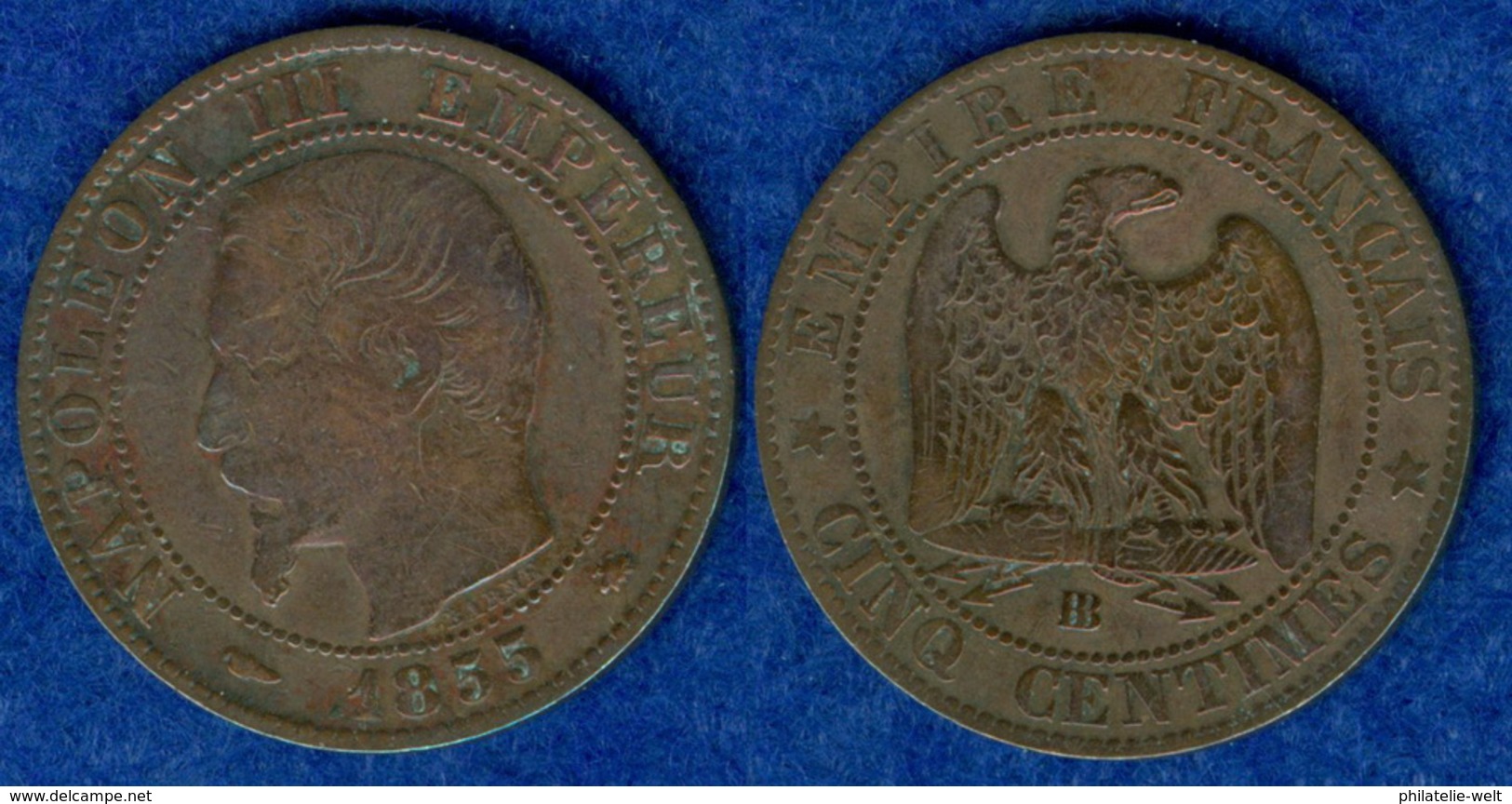 Frankreich 5 Centimes 1855 - Sonstige & Ohne Zuordnung