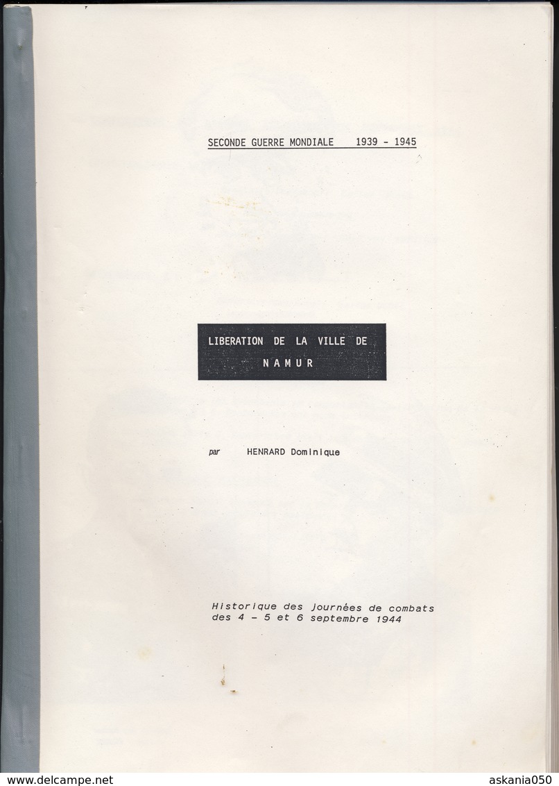 JL 1 Libération De Namur En 1944. Récits Et Anecdotes - 1939-45