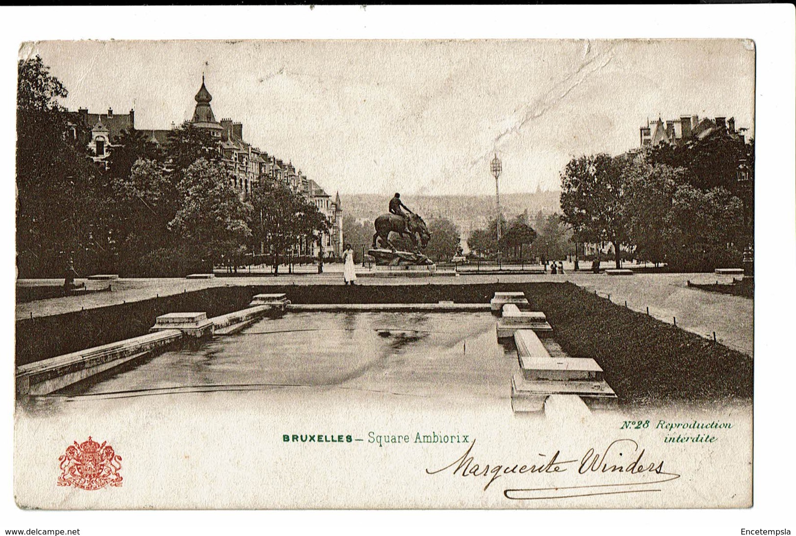 CPA - Carte Postale Belgique- Bruxelles - Square Ambiorix-1913   VM1283 - Avenues, Boulevards