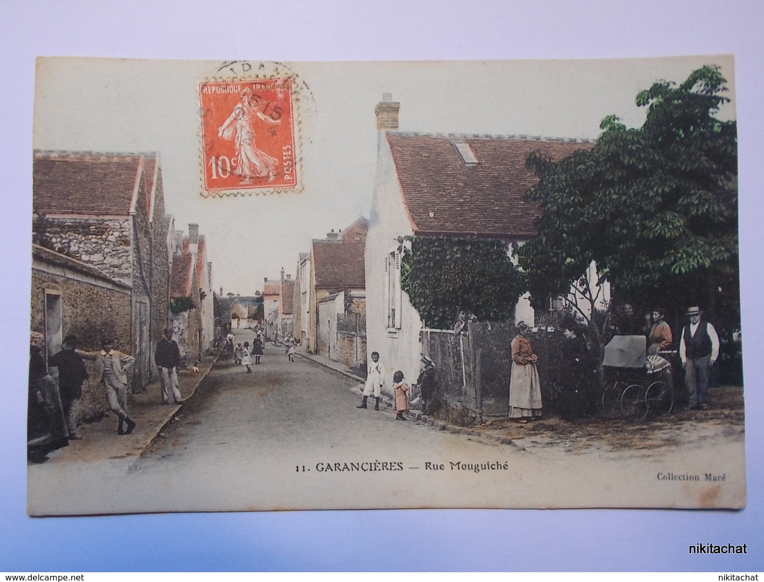 GARANCIERES-Rue Mouguiché-Carte Couleur - Autres & Non Classés