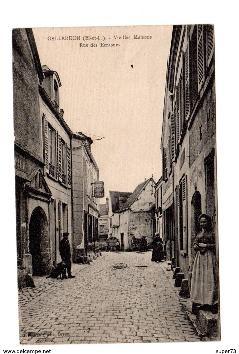 CPA 28 - Gallardon ( E Et L ) Vieilles Maisons - Rue Des Ecrasnes - Autres & Non Classés