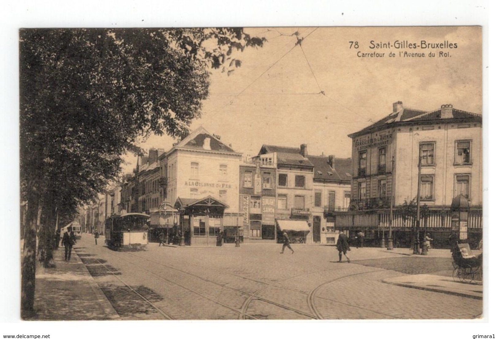 78 Saint-Gilles-Bruxelles  Carrefour De L'Avenue Du Roi (avec Tram) - St-Gillis - St-Gilles