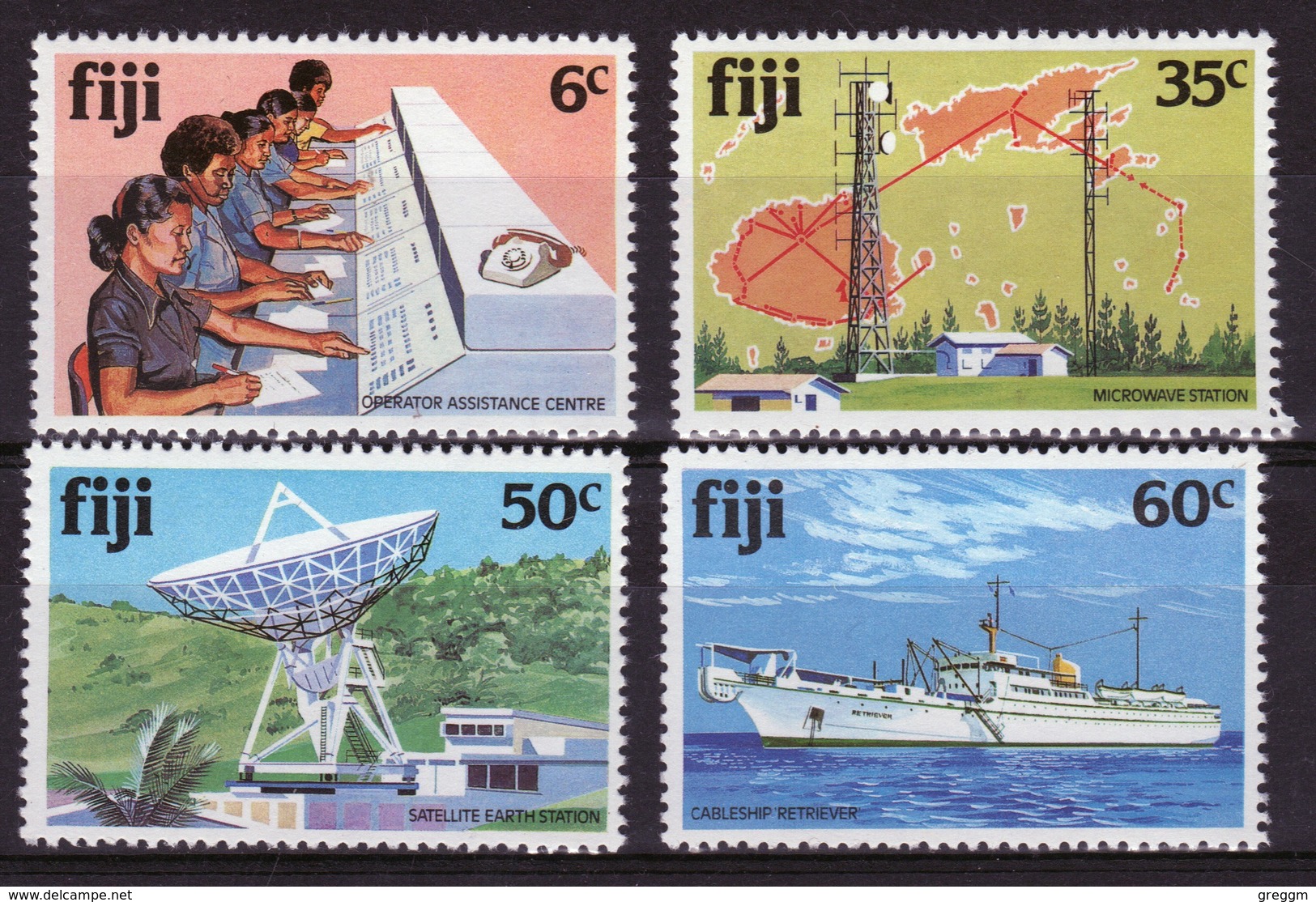 Fiji 1981 Set Of Stamps To Celebrate Telecommunications. - Fiji (1970-...)