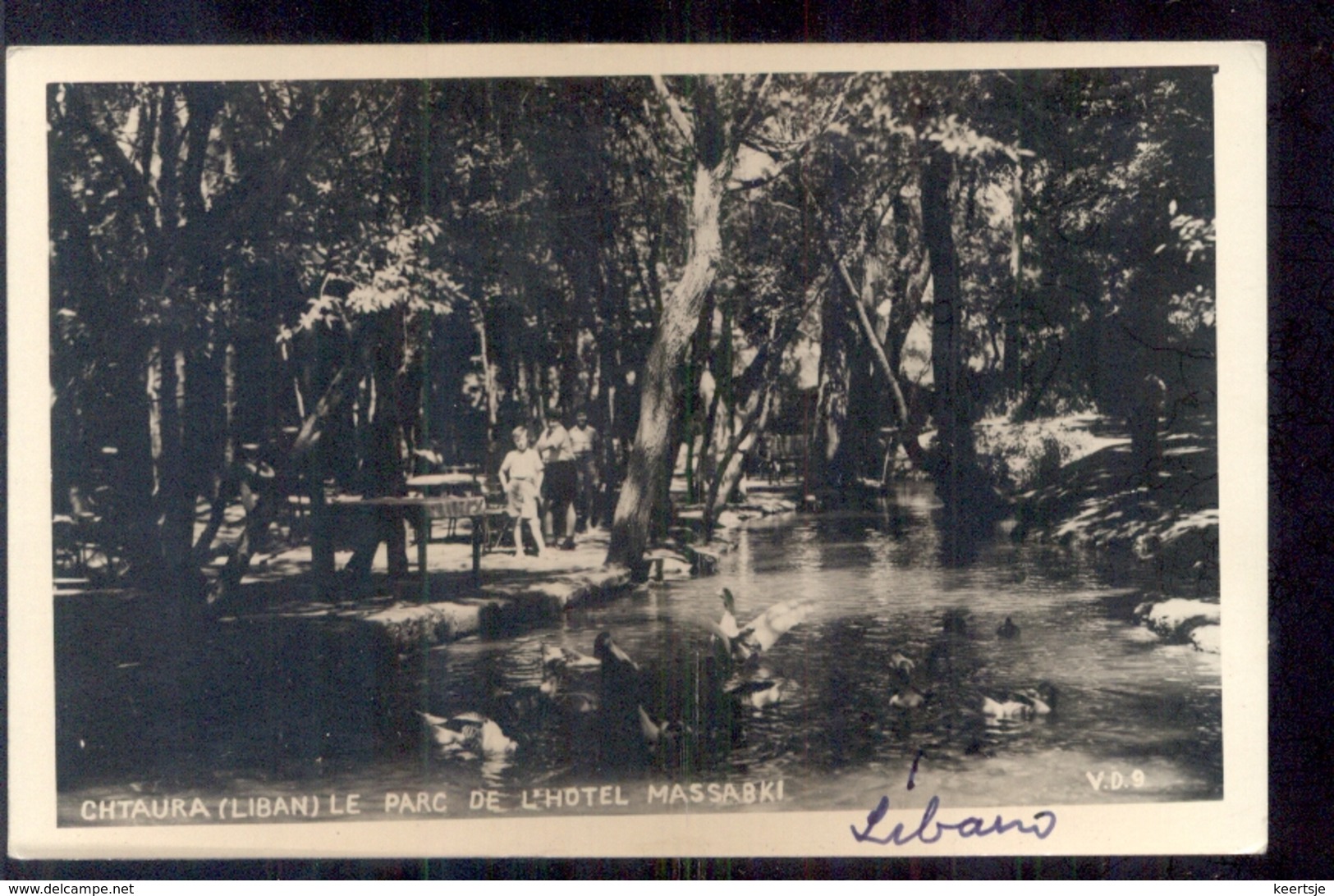 Libanon - Chtaura - Liban - Parc De HOtel Massabki 1950 - Liban