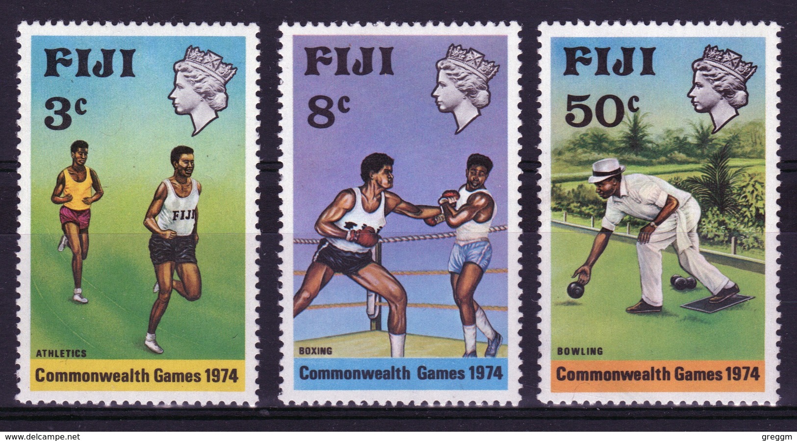 Fiji 1974 Set Of Stamps To Celebrate The Commonwealth Games New Zealand. - Fiji (1970-...)