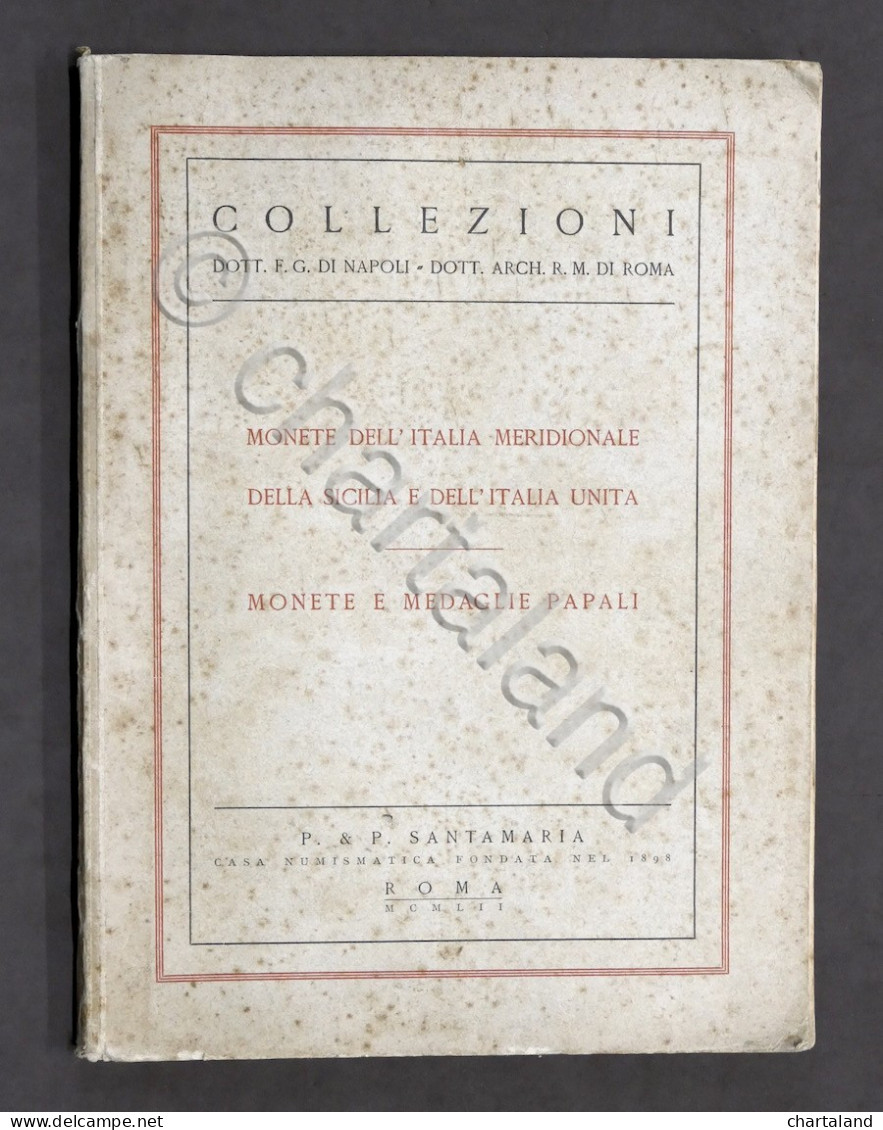 Collezioni Monete Italia Meridionale Sicilia Italia Unita Monete Papali - 1952 - Libri & Software