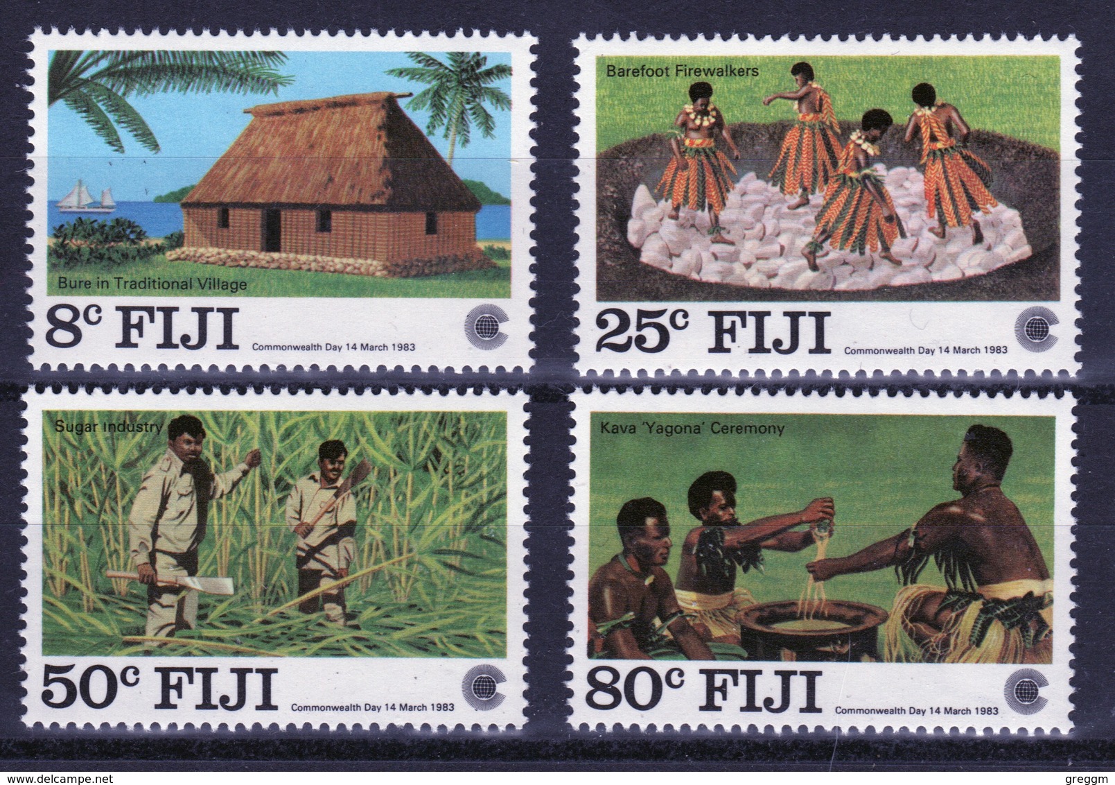 Fiji 1983 Set Of Stamps To Celebrate Commonwealth Day. - Fiji (1970-...)