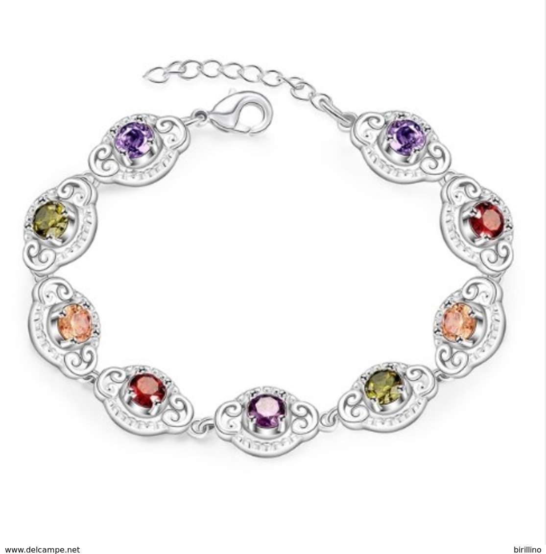 A60117 - Braccialetto Da Donna Placcato Argento 925 - Bracciali