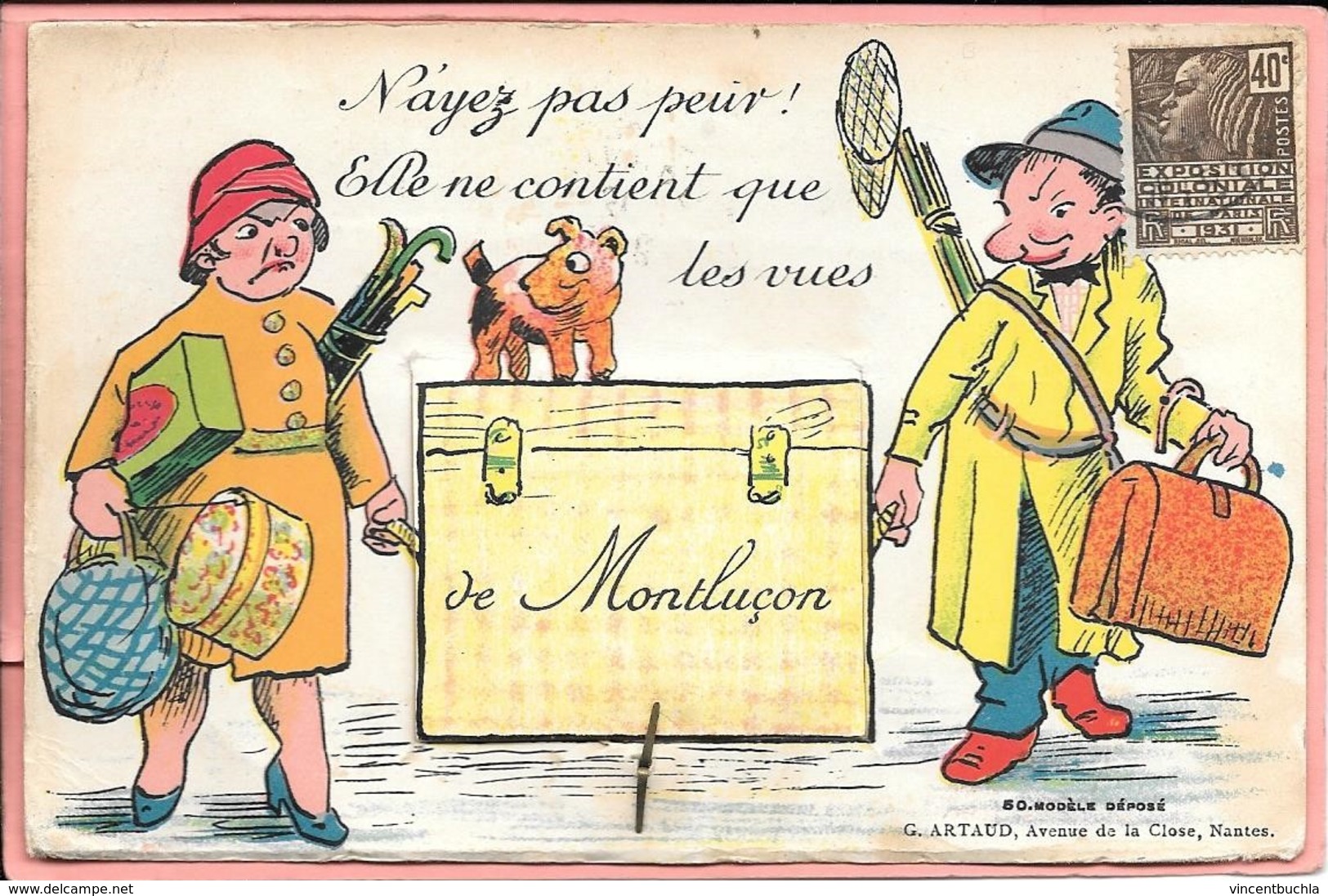 Carte Système N'ayez Pas Peur! Elle Ne Contient Que Des Vues De Montluçon (attache Parisienne) - Montlucon