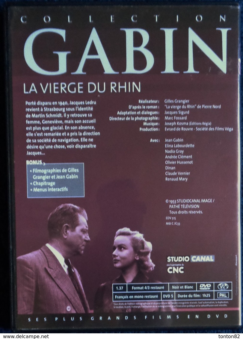 La Vierge Du Rhin - Un Film De Gilles Grangier - Jean Gabin . - Comédie