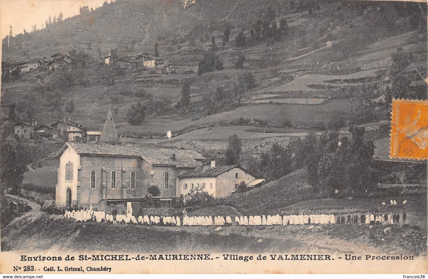 Environs De Saint St Michel De Maurienne (73) - Village De Valmenier - Une Procession - Saint Michel De Maurienne