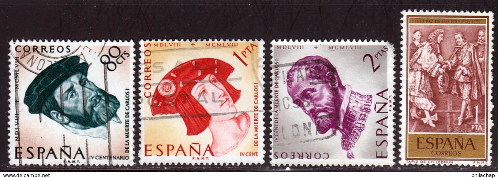 Espagne 1959 Yvert 916 - 917 - 919 - 938 (o) B Oblitere(s) - Oblitérés