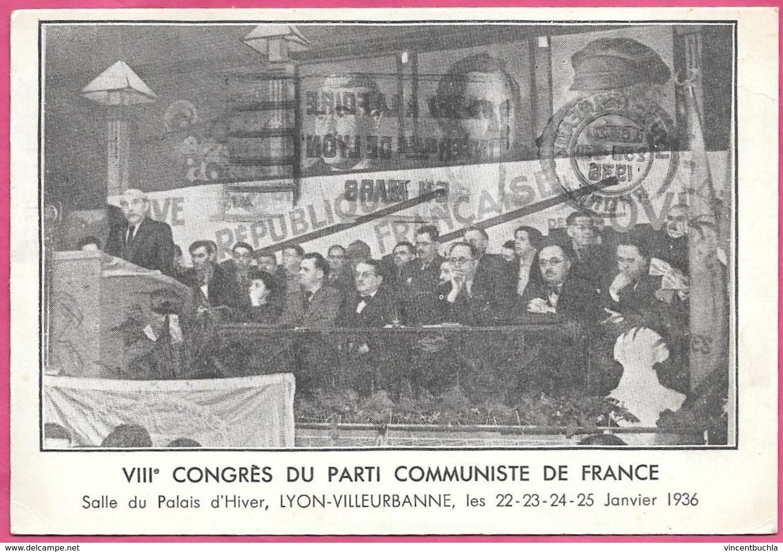 VIII ème Congrès Du Parti Communiste De France Salle Palais Hiver Lyon Villeurbannes 22-25 Janvier 1936 - Events