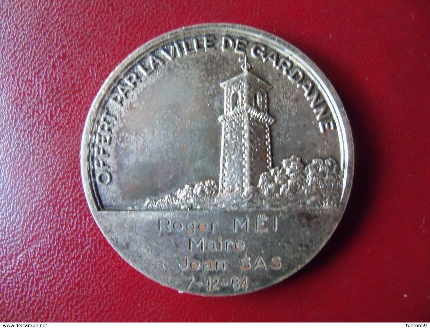 Ancienne Médaille De Table Bronze Ville De GARDANNE - Autres & Non Classés