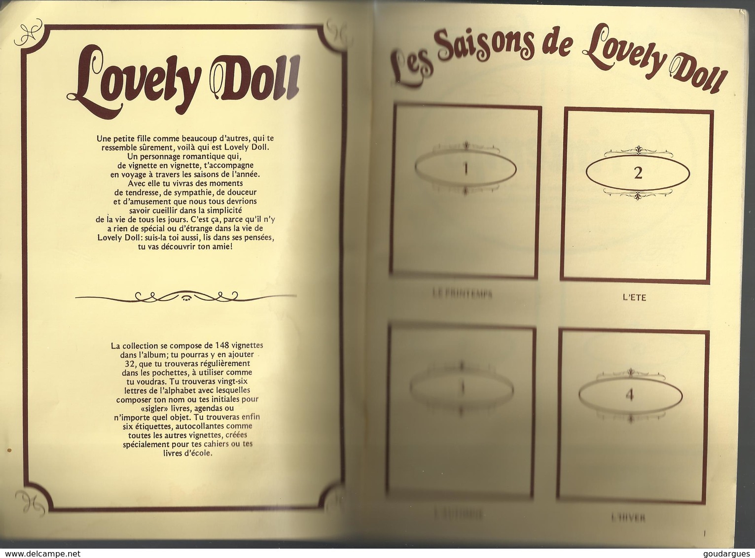 Collecteur De Vignettes "Lovely Doll" Offert Par "Teleguide" - - Albums & Catalogues