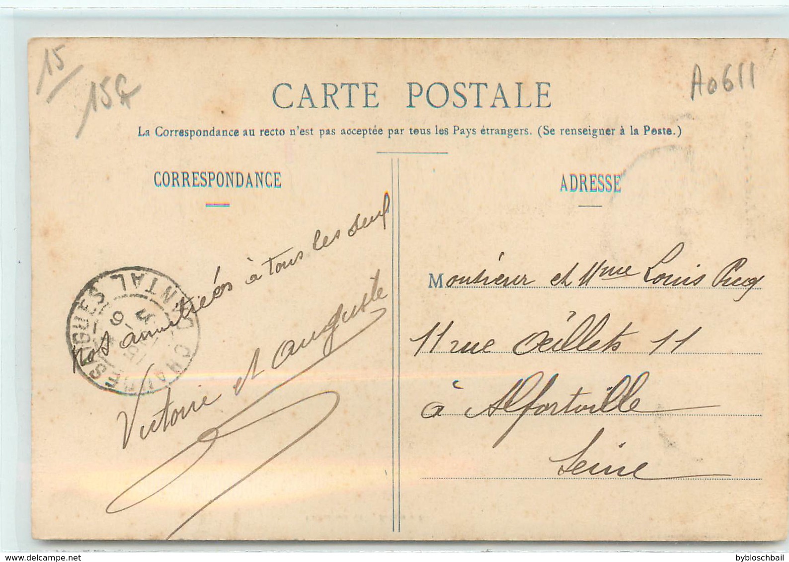 CPA 15 Cantal En Auvergne Groupe Sympathique Couple Paysans Ane - Other & Unclassified