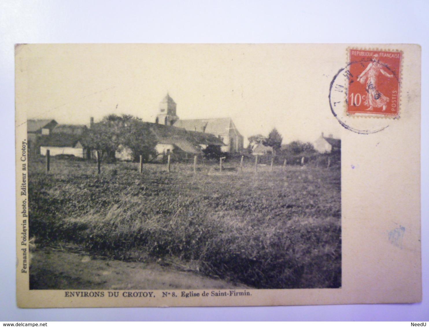 GP 2019 - 529  Environs Du CROTOY  N°8  Eglise De Saint-FIRMIN   1907   XXX - Le Crotoy