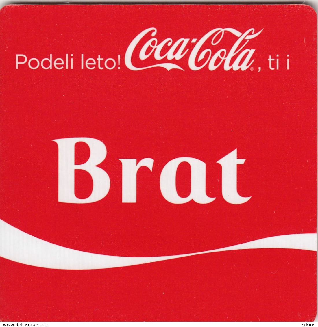 Unused Coaster Coca-Cola Coca Cola Family "brother"   Serbia - Bierviltjes