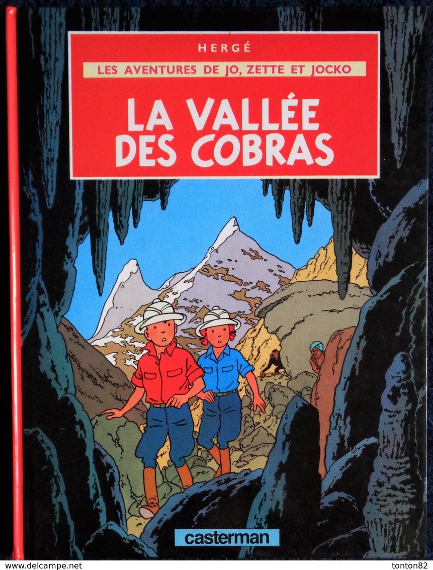 Hergé - " La Vallée Des Cobras " - Les Aventures De Jo, Zette Et Jocko - Casterman . - Jo, Zette & Jocko