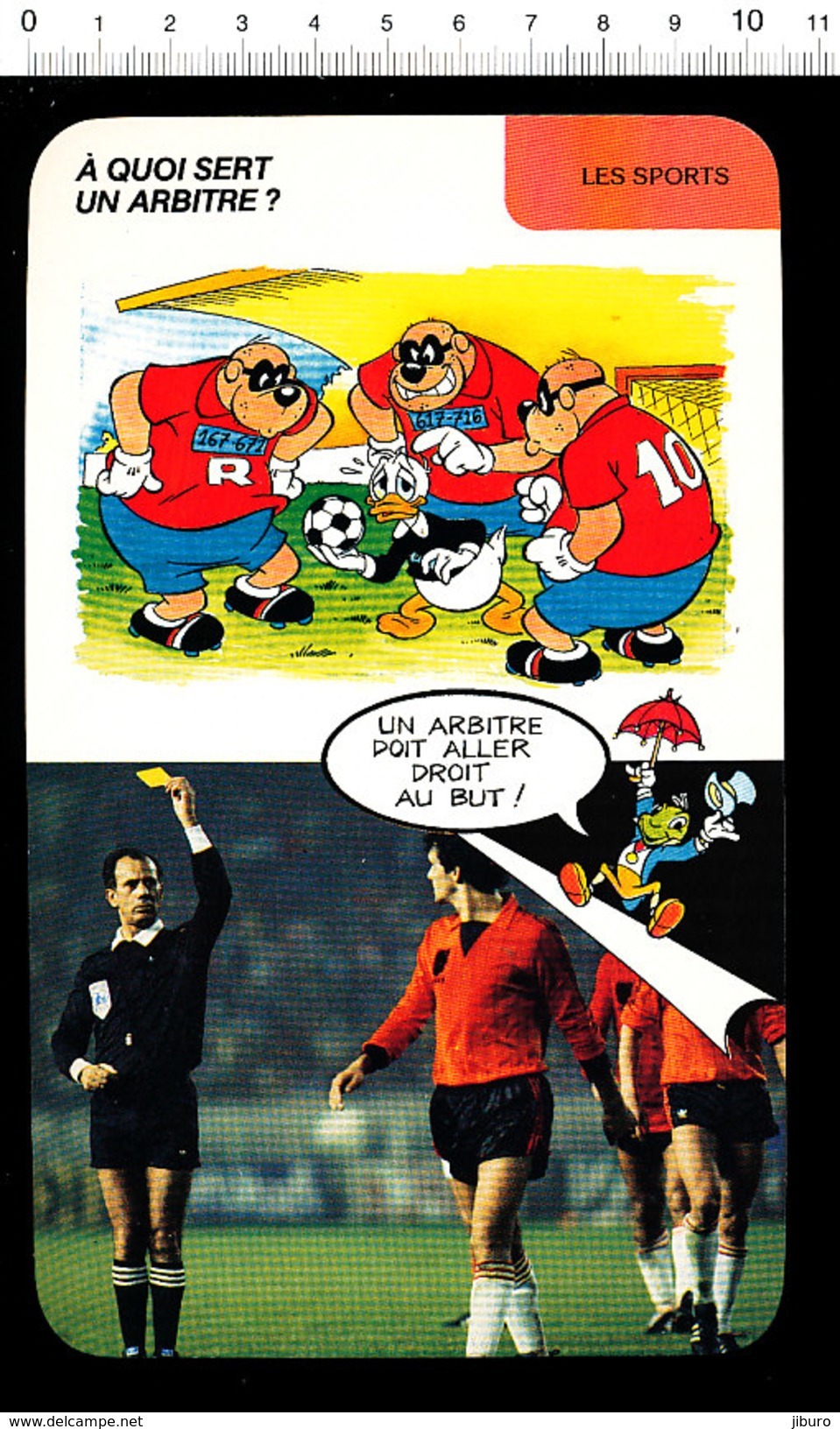 Humour Sport Arbitrage Arbitre De Football Match De Foot Joueur Arbitre à Identifier ? Equipe Pays-Bas ?? D33 - Autres & Non Classés