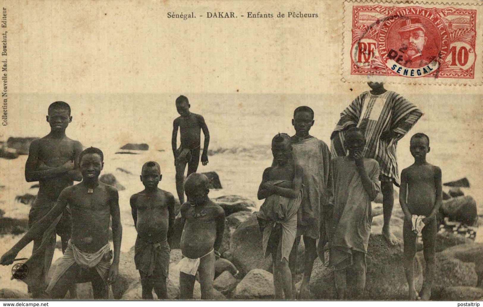 CPA SENEGAL  DAKAR ENFANTS DE PECHEURS - Senegal