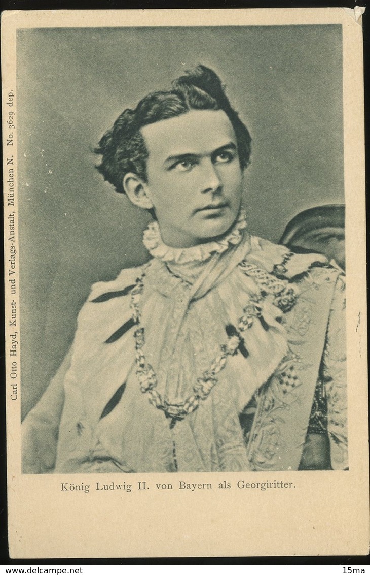 Ludwig II Konig Von Bayern Als Georgiritter Carl Otto Hayd - Autres & Non Classés