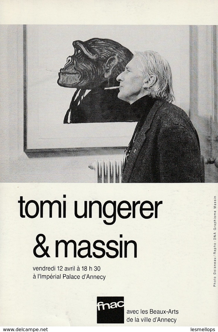 Carte Invitation Tomi Ungerer 1991 CI 08 - Autres & Non Classés