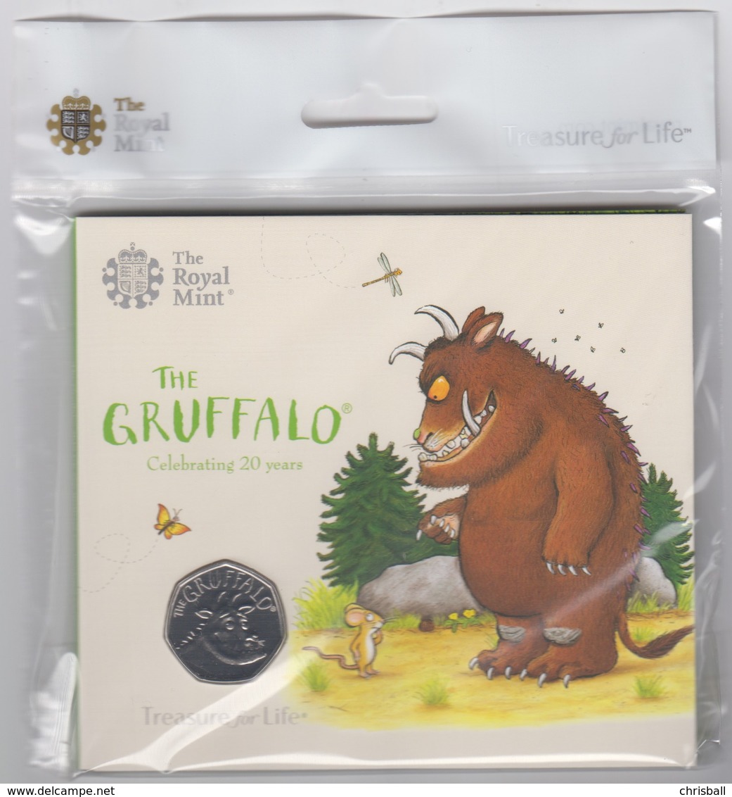 UK 50p Coin Gruffalo - Brilliant Uncirculated BU In Royal Mint Pres/Pack - 50 Pence
