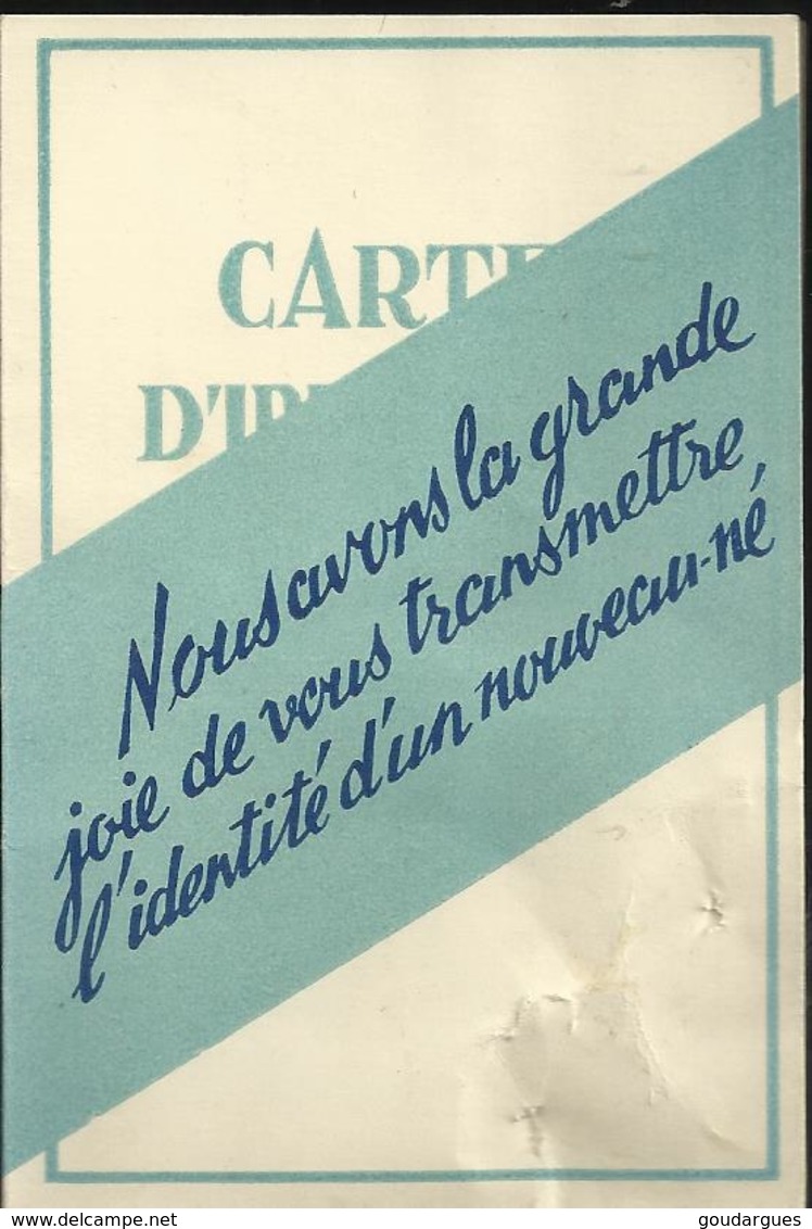 Carte D'identité D'un Nouveau Né. Carte 2 Volets 10,5 X 7 - Naissance & Baptême