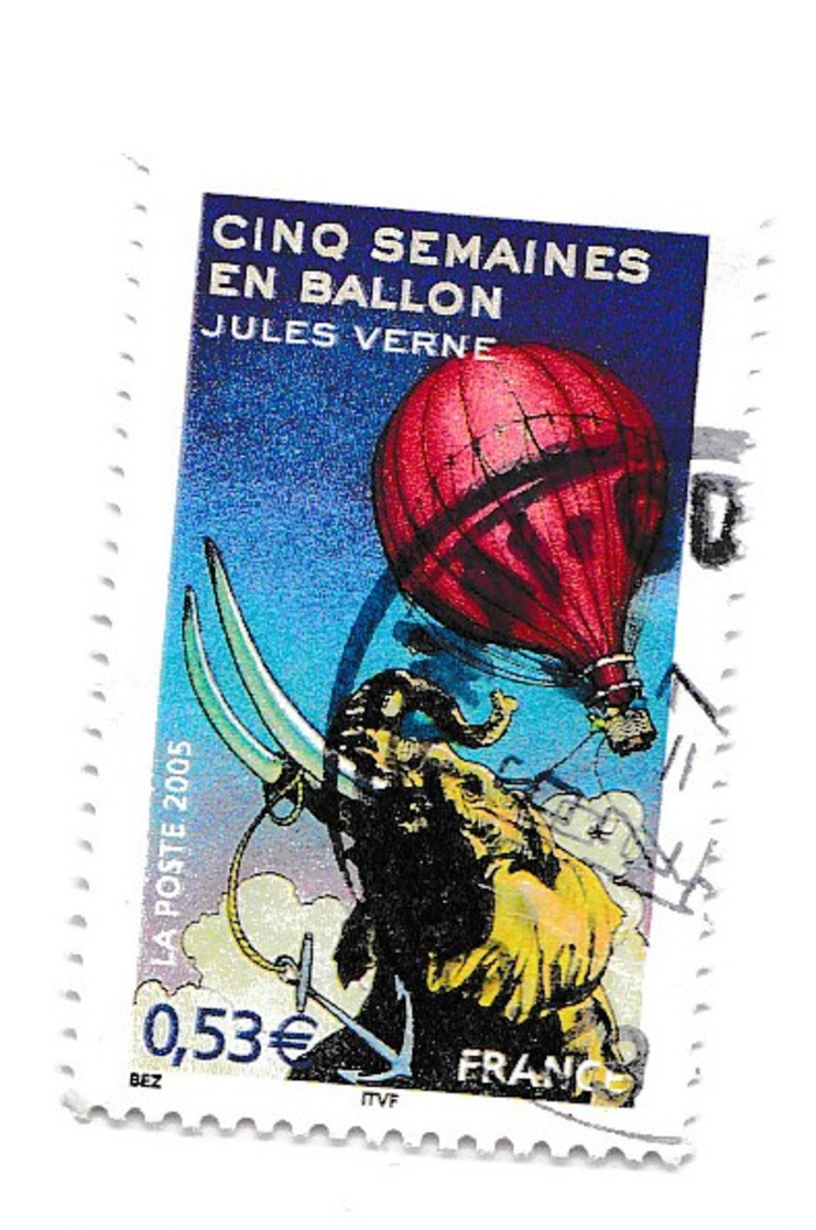 0,53 Euro - CINQ SEMAINES EN BALLON - Jules VERNE - Oblitérés