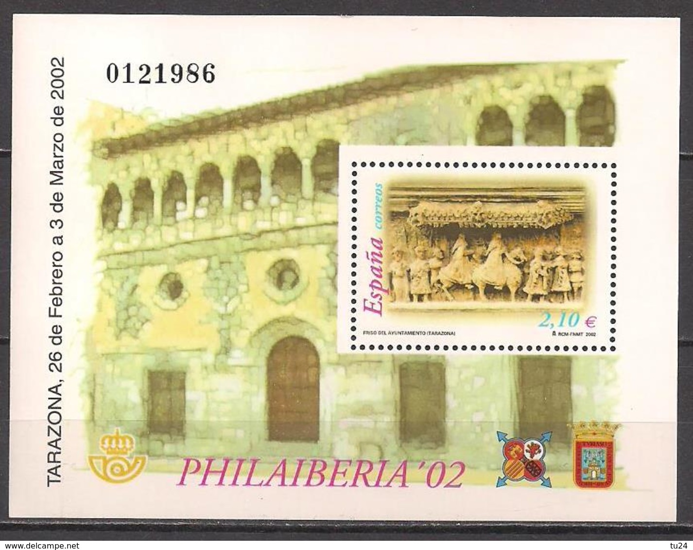 Spanien  (2002)  Mi.Nr.  Block 105  Postfrisch / ** / Mnh (8bl-01.7) - Ungebraucht