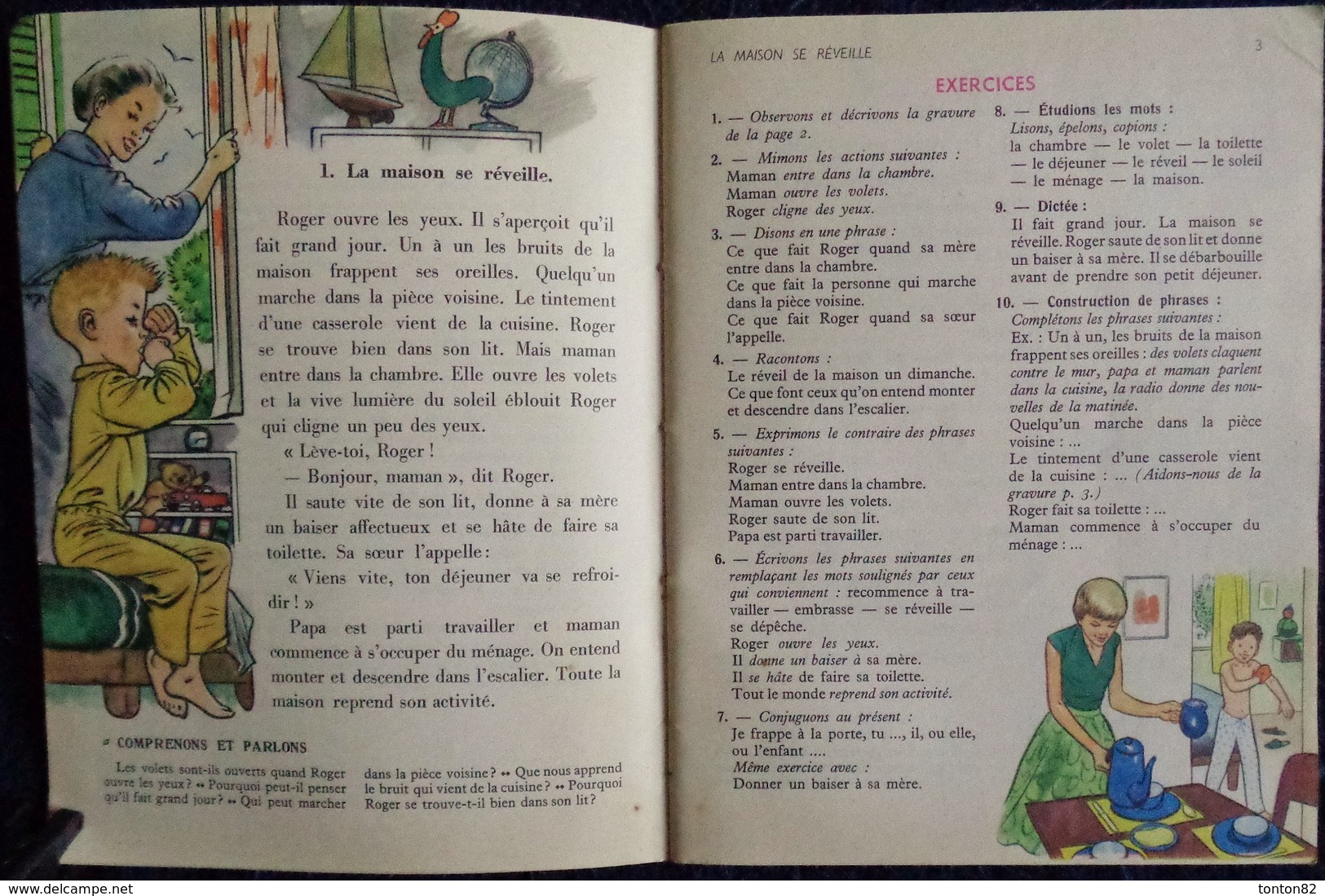 H. Le Lay Et E. Leroy - Vocabulaire - Cours élémentaire 1ère Année - Classiques Hachette - ( 1957 ) . - 6-12 Years Old