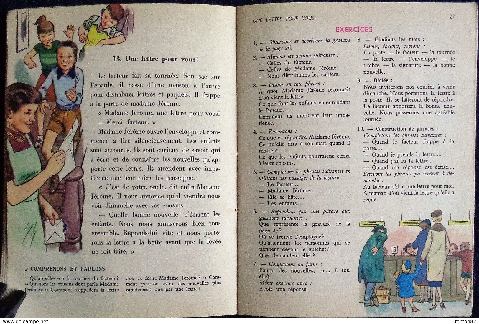 H. Le Lay et E. Leroy - Vocabulaire - Cours élémentaire 1ère année - Classiques Hachette - ( 1957 ) .