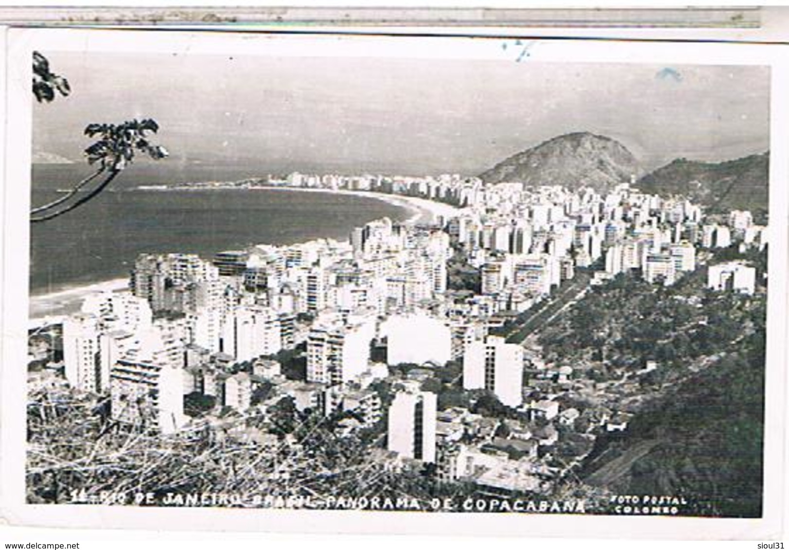BRESIL  PANORAMA COPACABANA   1950 US58 - Copacabana