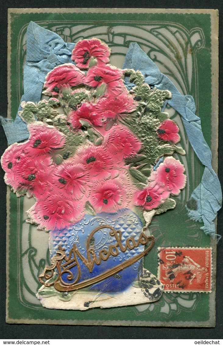 11771  CPA   Saint-Nicolas : Fleurs En Carton Et Tissu (carte Souple)    1912 - Saint-Nicolas