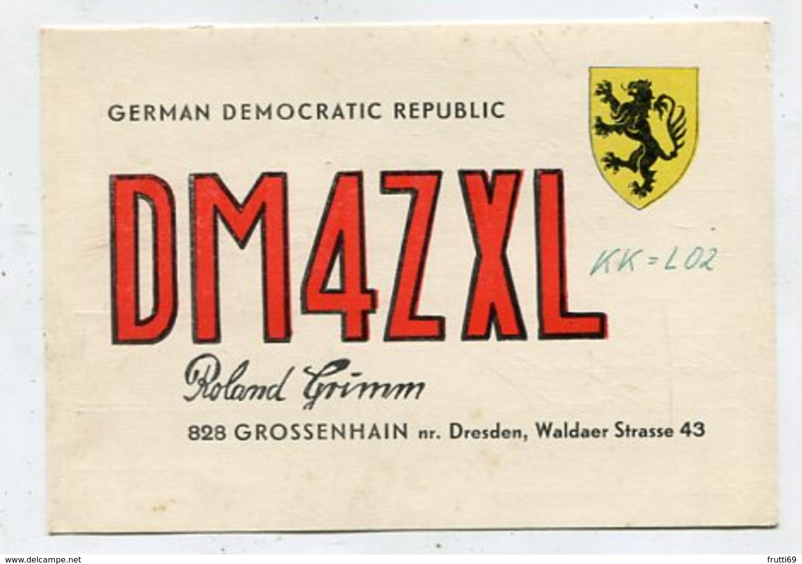 QSL Card - AK 346670 German Democratic Republic - Grossenhain - Radio Amateur